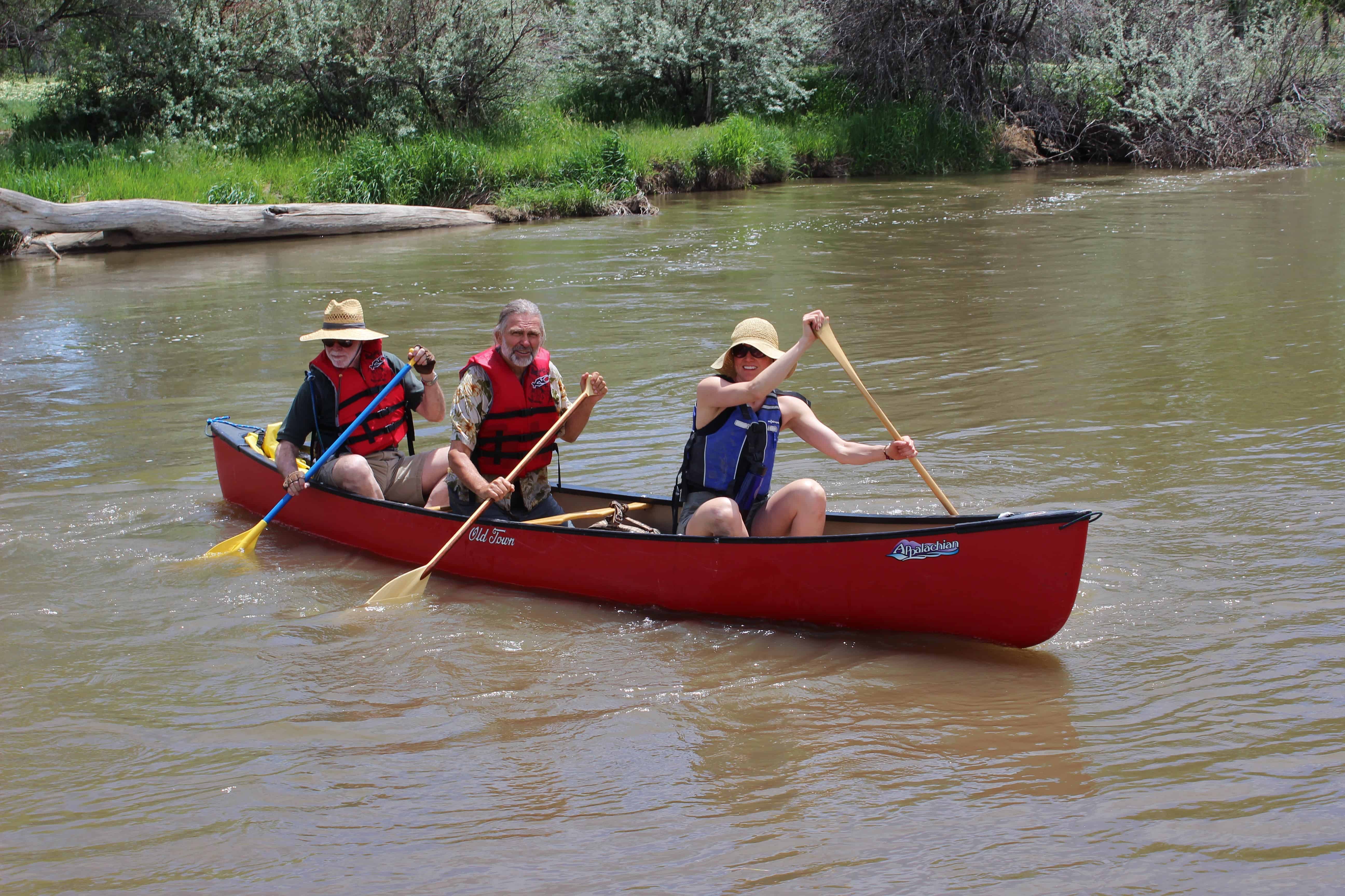 Canoeing near Boulder St. Vrain River